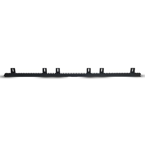 DOJA Barcelona Crémaillère Nylon Portail Résistant - 1m - Crémaillère Facile Installation - Module M4 pour Rail Denté Nylon Portail Coulissant et Cremaillere Porte...