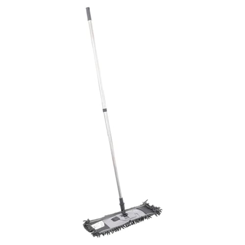 5five - Balai Télescopique Manche INOX Serpillère Microfibre Chenille avec Accroche Rangement Facile Hauteur Réglable Entretien Ménager