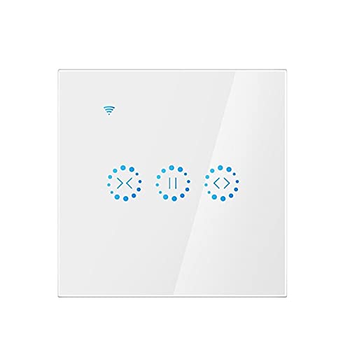 Interruttore Smart,Interruttore Tapparelle WiFi WiFi Smart Turga Blind Switch Regolazione percentuale per tapparello a rulli elettrici motorizzato motore tapparelle 10A(White)