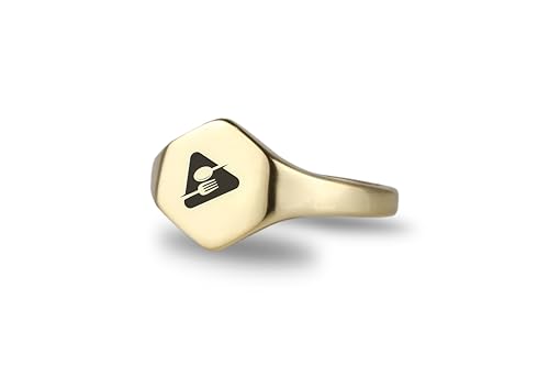 Bague amoureux de la cuisine bague chef cuillère fourchette pour passionnés de gastronomie