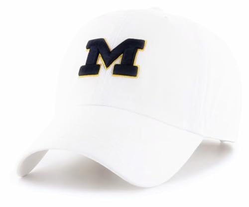 Gorra Ajustable Blanca con Logo Bordado Michigan University miniatura 1