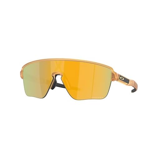 Oakley Pacote de óculos de sol OO9415: OO 9415 CORRIDOR SQ 941504 Matte Trans Light Curry/Prizm Policarbonato 24k Padrão e Coleira Preta Grande Kit de acessórios, Matte Trans Light Curry