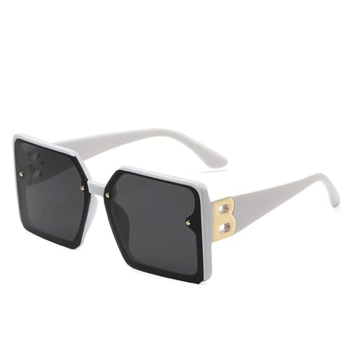 Lunettes de soleil vintage pour femme style punk champagne dégradé chic