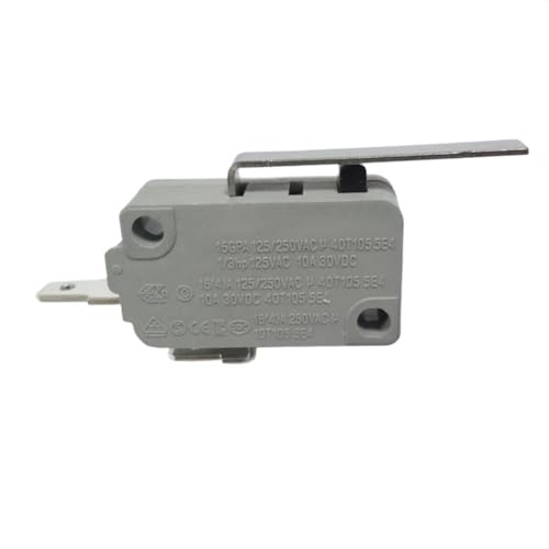Wodsty Interruptor de viaje para microondas para sistemas de seguridad de puerta, interruptor de límite de presión tipo KW3A, plástico de ingeniería resistente al calor, 100 m mínimo para resistencia