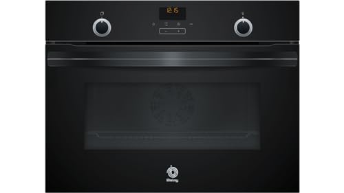 BALAY - Horno Compacto Multifunción con Control Comfort, Gradas Cromadas, Asistente de Limpieza...