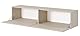 Selsey TV Schrank Board Sideboard Fernsehtisch Fernsehschrank 140 cm Hängend Graubeige Bisira