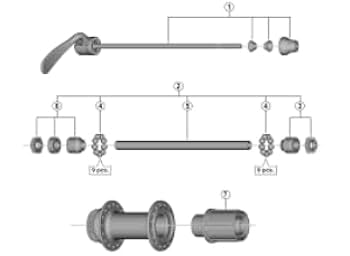 Amazon.co.jp: SHIMANO FH-RM33 ヒダリロックナットUT Y30V98030