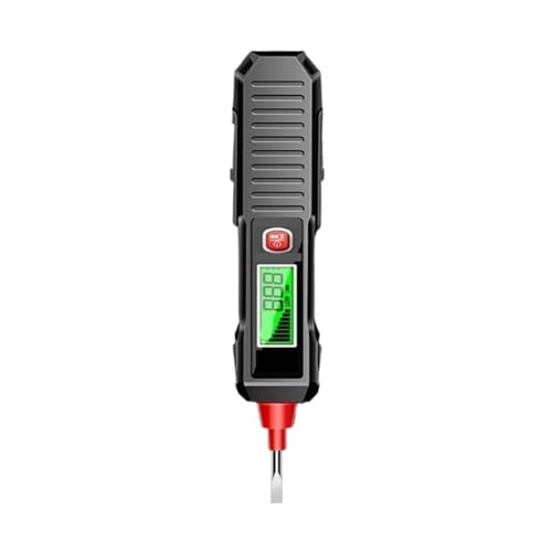 Voltmètre et stylo de test de tension intelligent noir avec écran numérique LCD