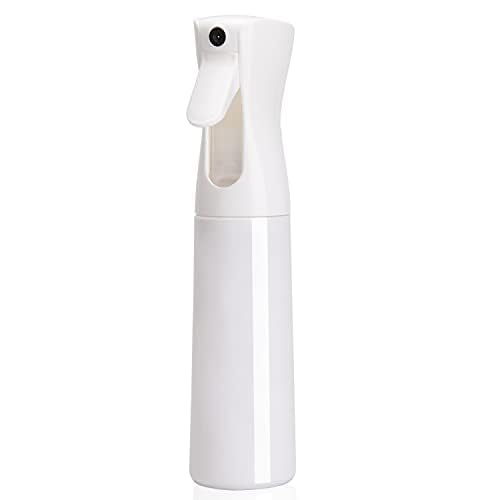 KIRA Hair Spray Bottle Continuous Empty Spray Bottle Mister (300ml) Ultra Fine Hair Styling Spray Bottle,Refillable Fine Mist Sprayer Bottle, Plants, Cleaning, Salons, Face, Scents, Skin Care (White)-image-44