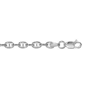 1001 Bijoux Bracelet argent 925‰ maille marine 18cm + écrin (offert) + Certificat d'Authenticité Argent 925‰