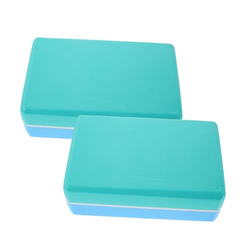 LOORGVEL 2 Piezas Bloques de Yoga Densidad Alta Espuma EVA Antideslizante Soporte para Mujeres Principiantes Fitness Stretching