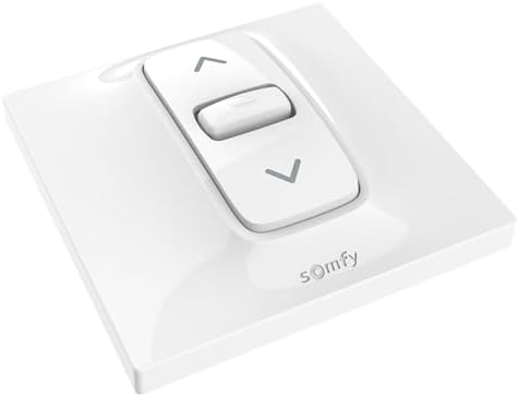 Somfy 1870881 - Wandschalter Inis für motorisierte Rollläden oder Jalousien | Schalter für 230V kabelgebundenen Motor | 3 Befehle