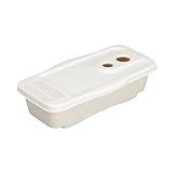 シービージャパン 電子レンジ パスタ容器 4人前 アイボリー 湯切り穴付き パスタ レンジで簡単調理パスタ atomico