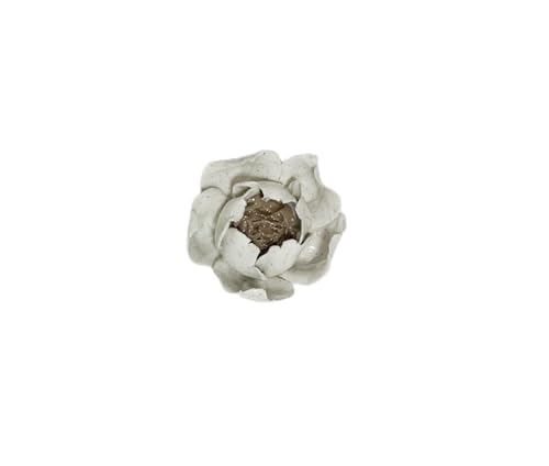 Image of Ceramic Flower Wall Art Decor, Artificial Flower Wall Sculpture,Handmade Ceramic Flowers for Home,Hallway,Living Room, Kitchen,Bathroom (Spotted Color,Peony Flower Bud, 2.76 inch)