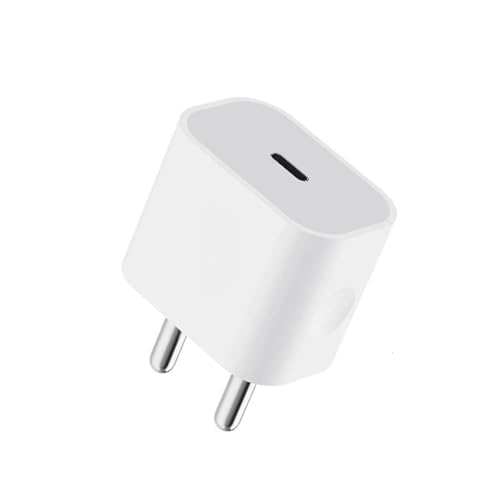 Image of 20W Adapter Mobile Charger Fast Charging I Phone Charger for I Phone 15 /15 Pro /15 Pro Max /14 /14 Pro /14 Pro Max /13 /12 /11, C Type Adapter-White