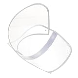 [KOMBIUDA] 防水透明レインコート帽子バイザー 雨顔防護シールド 取り外し可能フェイスプロテクター 雨よけ帽檐アクセサリー 自転車対応 視界