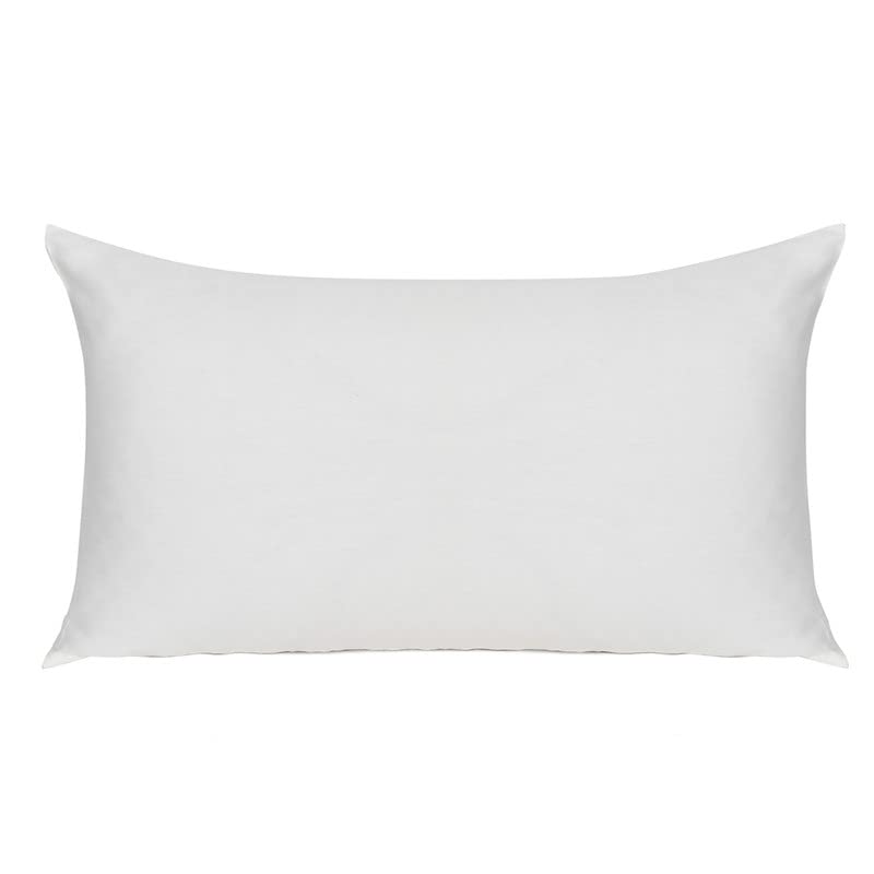 Image of NAKSH Cotton 210 TC Plain Pillow Covers Set of 2, Ivory-White Pillow Cover |Sleep Pillow Covers (18 x 27 in)|Soft Pillows Covers Cotton for Big Pillows