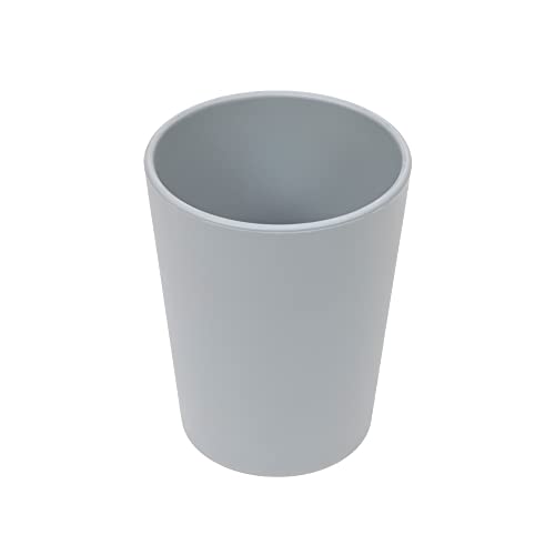 LÄSSIG Kinder Becher Trinkbecher Tasse Kindergeschirr ohne Melamin, BPA-frei, aus Biokomposit/Mug Geo, grey-blue