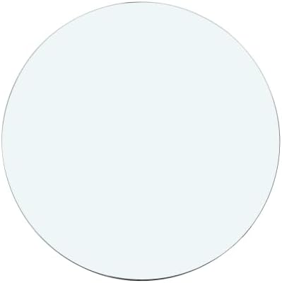 Round Glass Table Top,0.3" Inch Thick Tempered Pencil Edge Polish Glass Table Top 23.6"/31.5"/35.4"/39.4", Suitable for Dining, Coffee, Office, Side Table (Clear, 31.5")