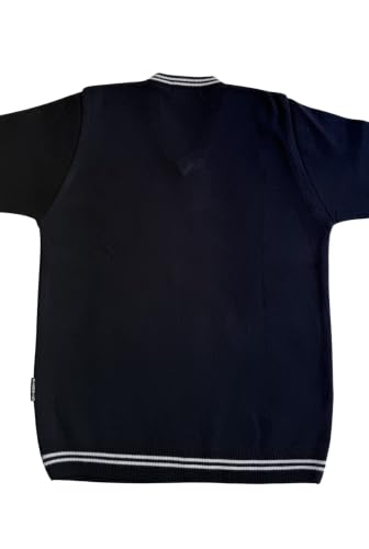 Image of Boy's School Uniform Lining Full Sleeves Sweater - Daffodil