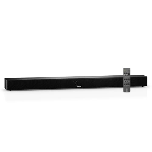 Nubert nuPro AS-2500 | Schwarze Soundbar | kompakte Soundbar mit Dolby Audio, DTS und Bluetooth | Aktiver TV-Lautsprecher für Spitzenklang | Geeignet für Wandmontage | Stereoton in 3-Wege-Technik