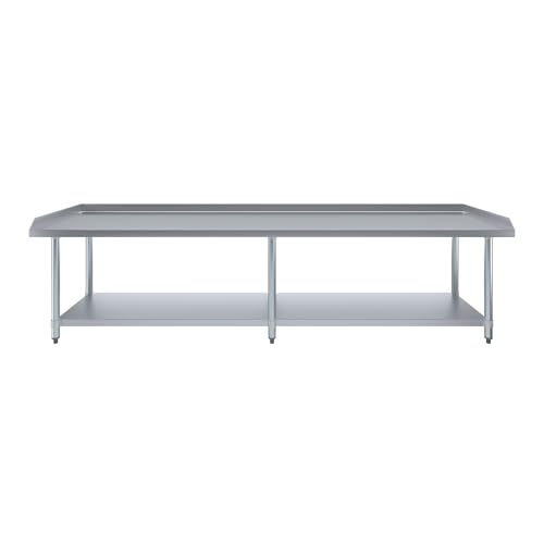 Image of AmGood Stainless Steel Equipment Stand - Heavy Duty, Commercial Grade, with Undershelf, NSF Certified (24 inch Width x 96 inch Length)