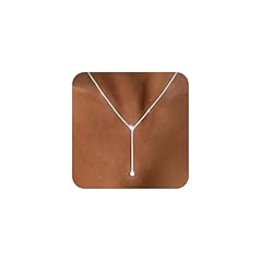 Y CZ Necklace-Silver