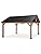 Gardenbee 13' x 15' Wood Gazebo Outdoor Gazebo Cedar Wood Framed Gazebo with Slope-Design Hardtop Roof for Garden, Patio, Lawns, Parties