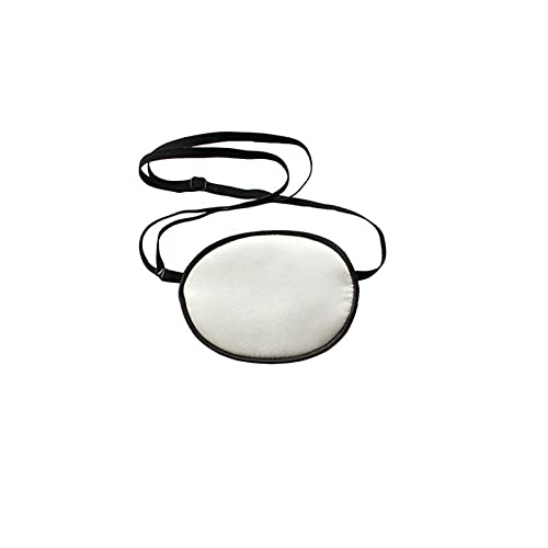 眼帯 シルク 視力矯正 保護眼帯 弱視 斜視 アイマスクそのしなやかな着心地に加え絹の弾性の ホワイト