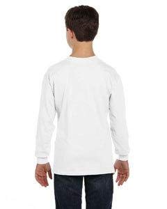 Product of Brand Gildan Youth 53 oz Long-Sleeve T-Shirt - White - XS - (Instant Savings of 5% & More)2