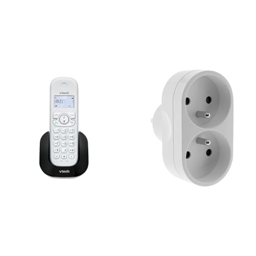 Téléphone VTech CS1500 anti démarchage avec multiprise double charge 16A
