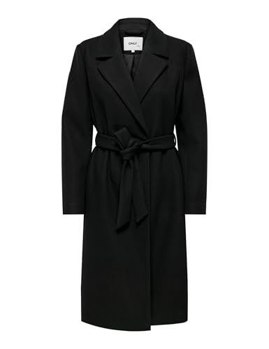 ONLY Onlalvilda Life Wrap Coat Otw Abrigo, Negro, XXL para Mujer