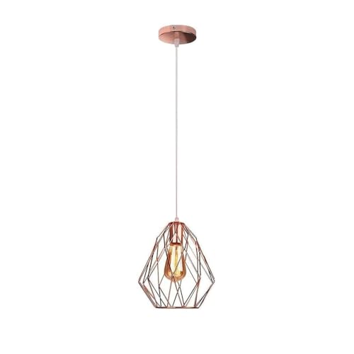 Lustre plafonnier de modélisation industrielle en fer forgé E27