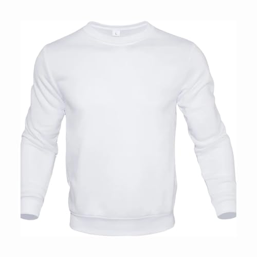 Men's Sweater Pullover Solid Color Round Neck Cardigan Men's Fashion Long Sweater Top