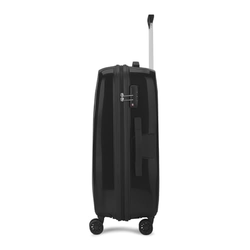 Image of VIP Rigel Check-in 79 Cm (Large) 8 Wheels Trolley Bags for Travel, Hard Case Lightweight Bag with TSA Lock and Wet Pouch Suitcase for Travel (Black)