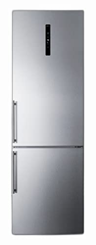 Summit Appliance FFBF249SS2 24" Wide Bottom Freezer Refrigerator 10 Cu.ft. of Storage Capacity, Stainless Steel Doors, No-frost Operation, Bottom Freezer, Eco Function on Fridge.com