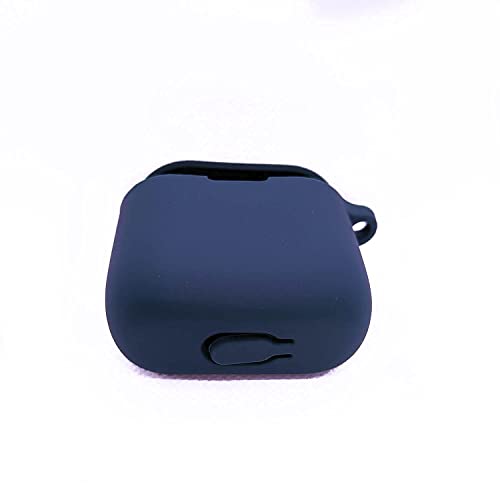 Image of CARE CASE Compatible for Boat Airdopes 131 | 138 Protective Silicone Case Cover Dust-Proof Shockproof Case Cover with Hook (Cover Only) Blue Light /Dark