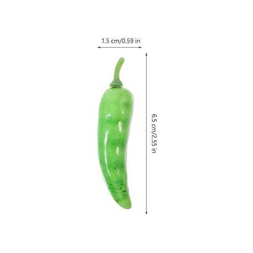 PRETYZOOM 20pcs Simulation Bell Pepper Model Vegetables Decor Chic Pepper Photo Prop Simulation Peppers Chili Ornament Fake Chili Peppers Vegetable False Chili Foam Fake Fruit Accessories
