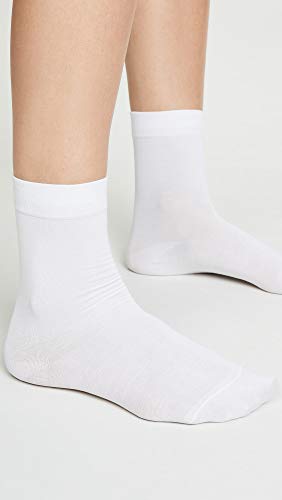 Image of FALKE Women's Cotton Touch Ankle Socks, White, S-M, Small-Medium