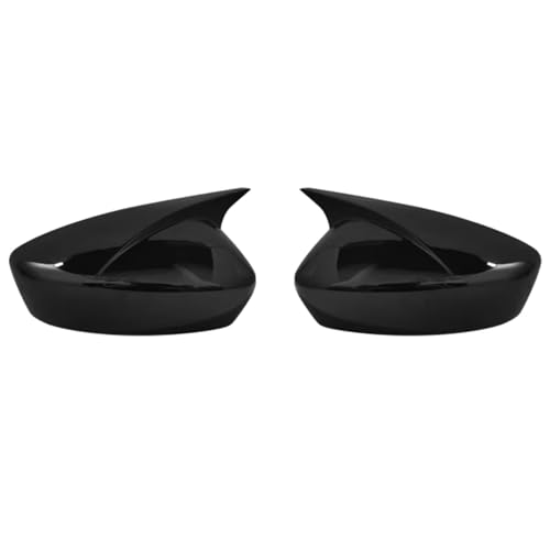 �O���h�A�~���[�J�o�[ Compatible With Mazda 6 For Atenza 2017 2018 2019 2020 2021 2022 �Ή� �ԃo�b�N�~���[�J�o�[ ���o�[�X�V�F�� �������i �A�N�Z�T���[(Bright black)