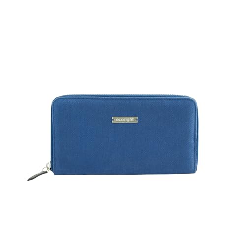 Ecoright Canvas Wallet for Women, Compact Wallet with Passport, Credit Card Holder, Coin Pouch, Women Wallet with Zipper