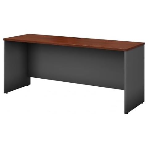 Bush Business Furniture Series C 72W Credenza Desk in Hansen Cherry, Large Computer Table for Home and Professional Office Cover
