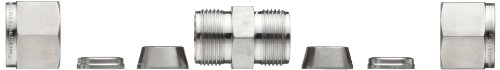 Brennan N2403-06-06-Ss Stainless Steel Compression Tube Fitting, Straight Union, 3/8" Tube Od #TOP2