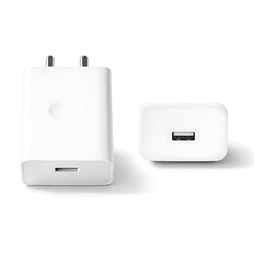 Image of MAK 33W SuperVOOC Super Fast Charging Adapter, USB-C Wall Charger, Quick Charge Power Adapter, High Speed Mobile Phone Charger for Android Smartphones in White