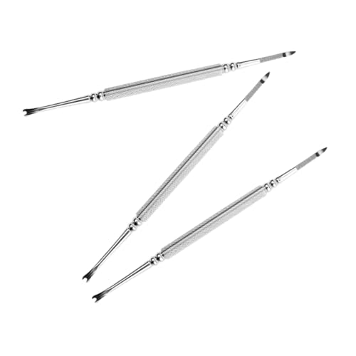 Ipetboom Nail Art Tools Kit 3pcs Dead Skin Forks Cuticle Remover Exfoliator Manicure Tools Set