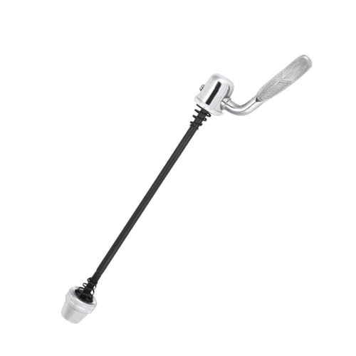 EZBUYGO スチール軽量クイックリリーススキュワー マウンテンバイクおよびインドアサイクリングトレーナー用 - 後輪および前輪交換アクセサリー(Silver)