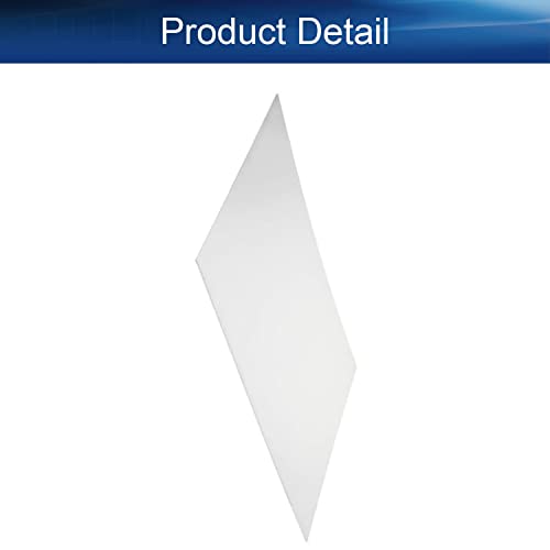 Image of Heyiarbeit 11.69 inch x 8.27 inch White Acrylic Sheet Cast Plexiglass Plastic Sheet 0.04 inch Thick, for Lamps, Construction, Handicrafts, Model Making and Hobby Use