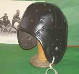TCU Sammy Baugh, Davy O'Brian Leather Football Helmet (1940s)
