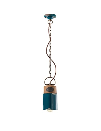 Suspension vintage pour intérieur en céramique colorée FLR-11 pour illuminer le salon