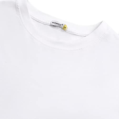 Image of Bewakoof Men's Never Mind Stripe Typography 100% Cotton T-Shirt- Oversized Fit, Round Neck, Long Sleeve